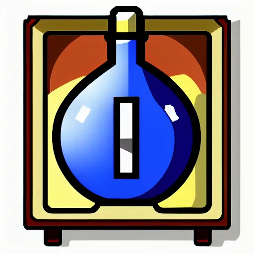 Prompt: High Resolution RPG icon of a mysterious potion