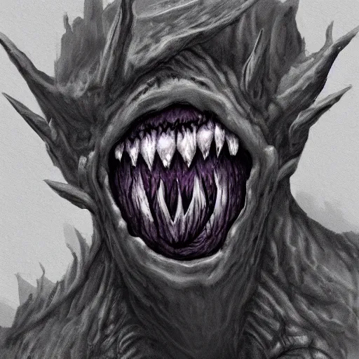 Prompt: eyeless monster, D&D, high quality, trending on artlist
