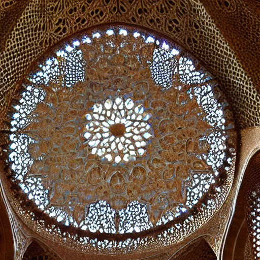 Prompt: beautiful intricate muqarnas