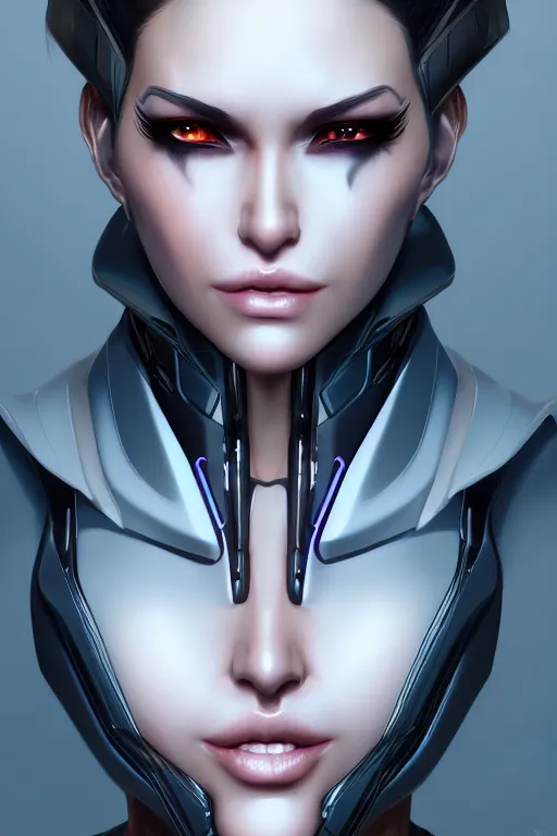 Image similar to portrait of a cyberpunk woman with biomechanichal parts by Artgerm, hyper detailled, trending on artstation