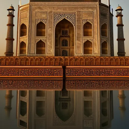 Prompt: the taj mahal made ot of cheese, 8k photorealism, extremly detailed, trending on artstation