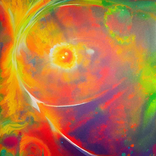 Image similar to Gamma rays, painting