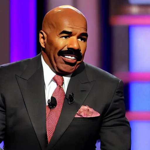 Image similar to Steve Harvey happily editing Wikipedia