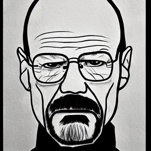 Image similar to bad drawing of walter white,