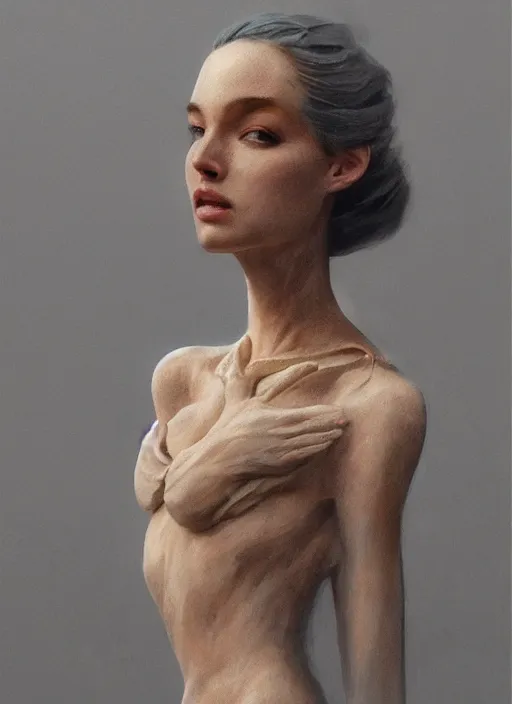 Image similar to sculpture made of wood, portrait, female, future, harper's bazaar, vogue, magazine, intricate, cinematic lighting, concept art, close up, ornate, luxury, elite, elegant, trending on artstation, by ruan jia, by Kenneth Willardt, by ross tran, by WLOP, by Andrei Riabovitchev,