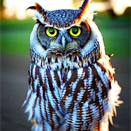 Image similar to a owl - cat - hybrid, animal photography