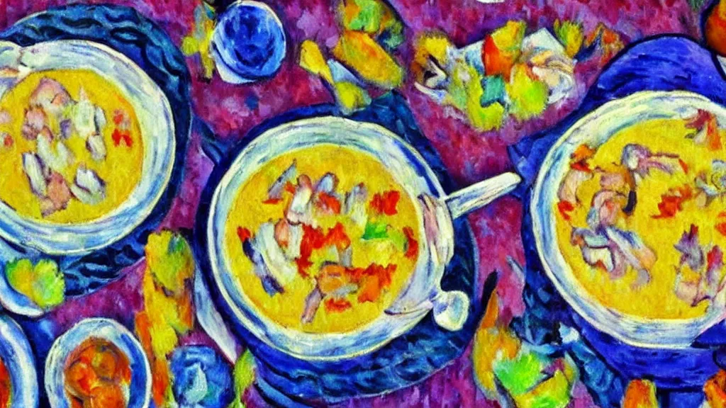 Image similar to fauvism smartest chowder nightmare