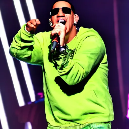 Prompt: Daddy Yankee singing despacito