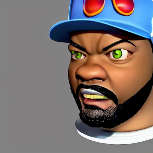 Prompt: ice cube, a 3 d render by akira toriyama, trending on zbrush central, computer art, rendered in cinema 4 d, rendered in maya, rendered in unreal engine,