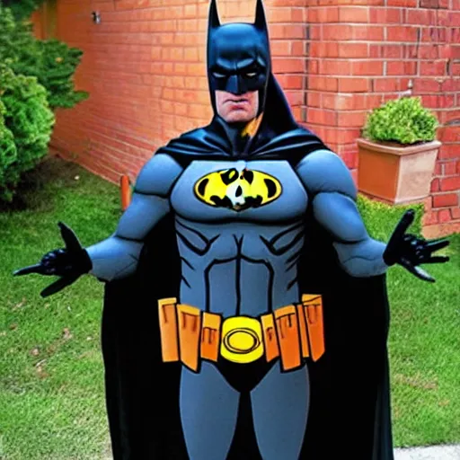 Prompt: photo of batman as a pinata