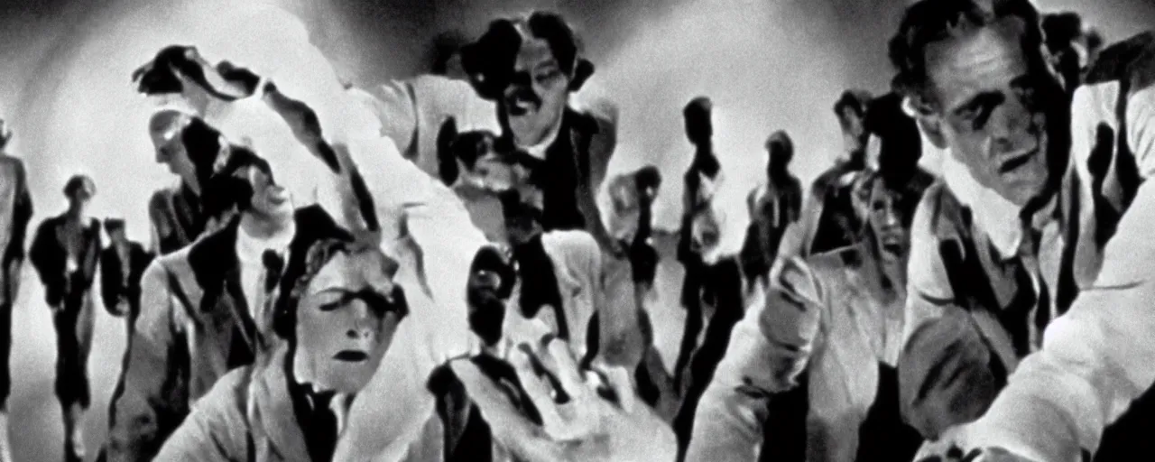 Prompt: invasion of the body snatchers from 1920 by walter murnau, black and white, cinestill,