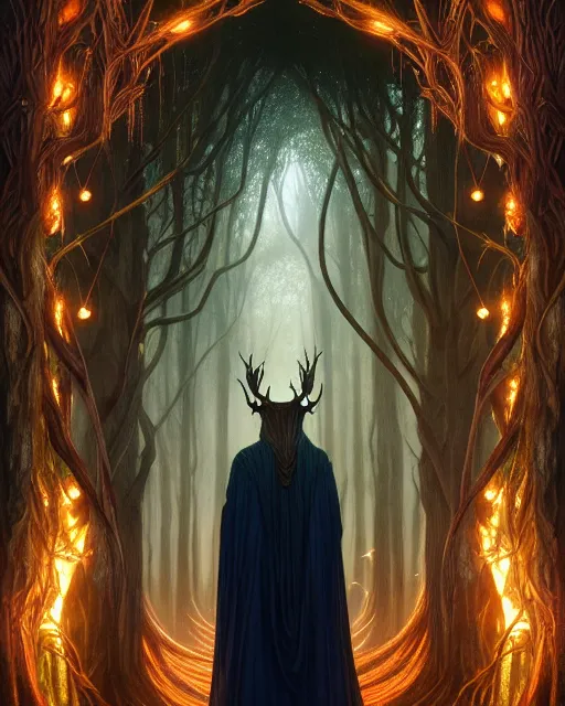 Prompt: symmetry portrait of king of ent of fangorn forest, glam, fae, fireflies, forest background, intricate, elegant, highly detailed, digital painting, artstation, concept art, smooth, sharp focus, illustration, art by artgerm and greg rutkowski and fra angelico and alphons mucha