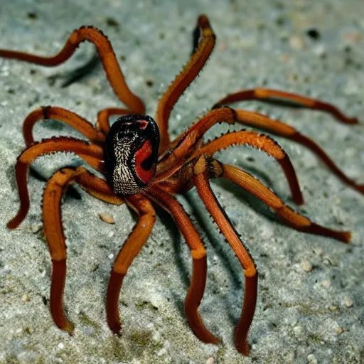 Prompt: an animal that is a genetic combination of spider and octopus