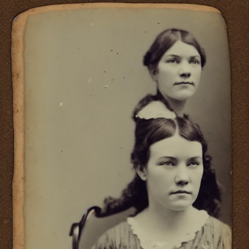 Prompt: amy bruni beautiful face 1 8 0 0 s vintage photo, candid photo, 8 k,