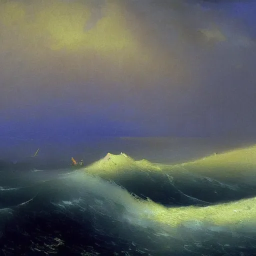 Image similar to generative art by aivazovsky