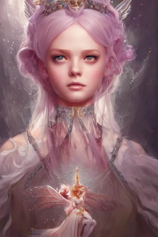 Image similar to fairy princess, highly detailed, d & d, fantasy, highly detailed, digital painting, trending on artstation, concept art, sharp focus, illustration, art by artgerm and greg rutkowski and fuji choko and viktoria gavrilenko and hoang lap