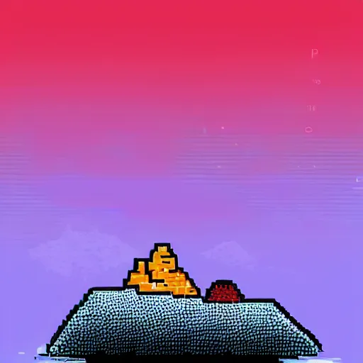 Prompt: the rock in the style of kurzgesagt