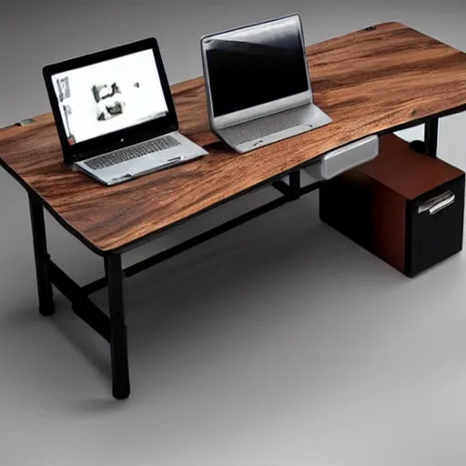 Prompt: interesting desk design, hyper realistic, hd,