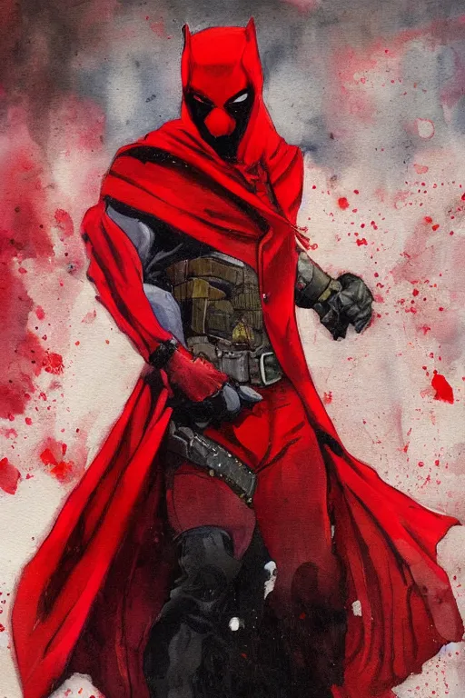 Image similar to red hood painting