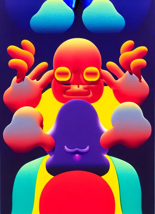 Image similar to devil by shusei nagaoka, kaws, david rudnick, airbrush on canvas, pastell colours, cell shaded, 8 k