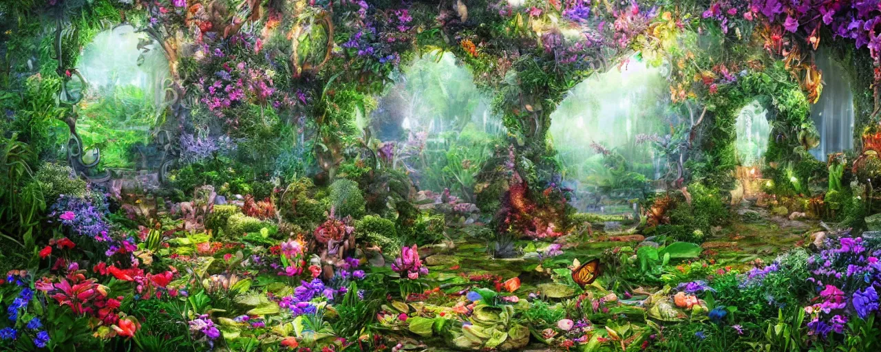 Image similar to enchanted garden