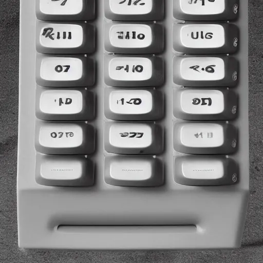 Image similar to retro futuristic keypad