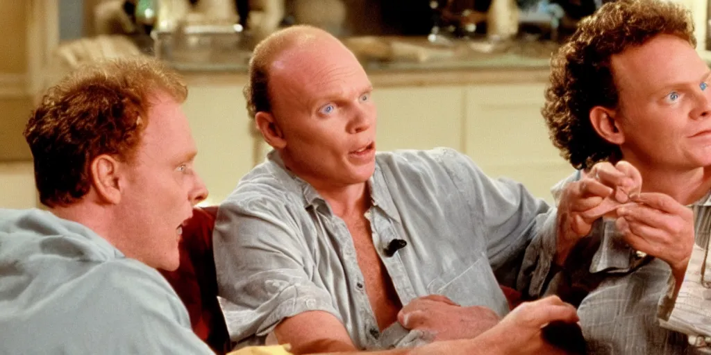 Prompt: a film still of Bill burr in steel magnolias, high quality