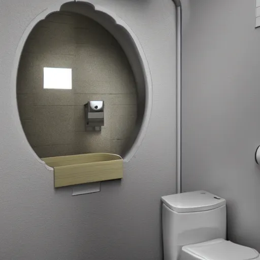 Prompt: a toilet with a portal to another universe