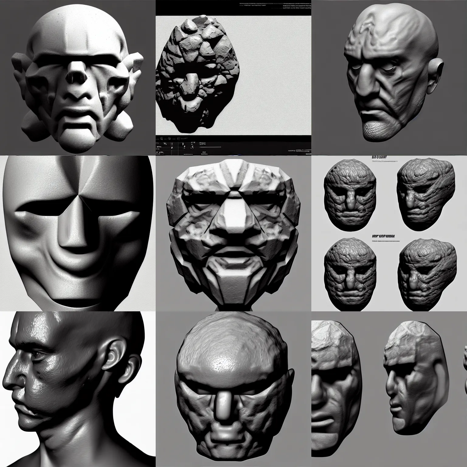 Prompt: rock alpha brush map mask, artstation, 8 k, grayscale