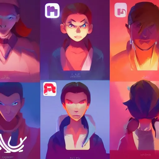 Image similar to face icon stylized minimalist nintendo 3 ds, loftis, cory behance hd by jesper ejsing, by rhads, makoto shinkai and lois van baarle, ilya kuvshinov, rossdraws global illumination