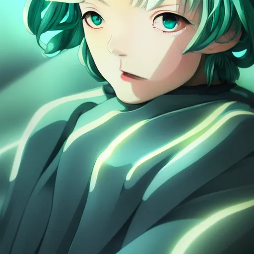 Prompt: tatsumaki aqua wearing a sweater, trending on pixiv, light and shadow effects, intricate, highly detailed, digital painting, art station, concept art, smooth, sharp focus, illustration, advanced digital anime art, atmospheric lighting, detailed face, by wlop ilya kuvshinov krenz cushart