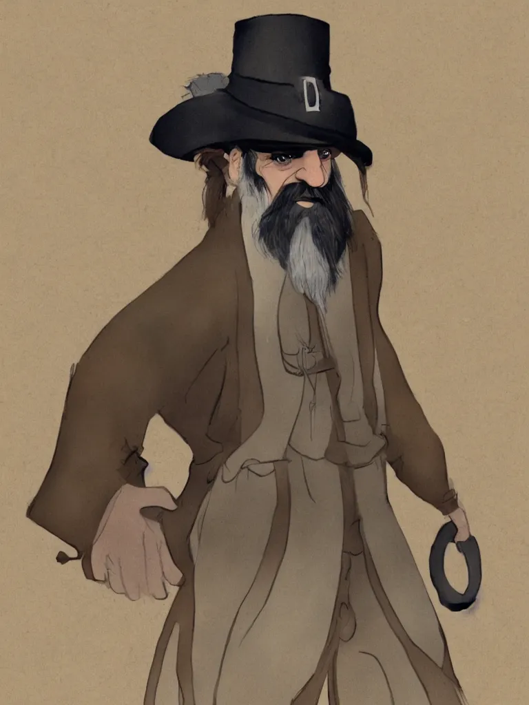 Prompt: hasidic by disney concept artists, blunt borders, rule of thirds