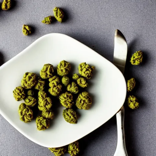 Image similar to marijuana buds on a plate