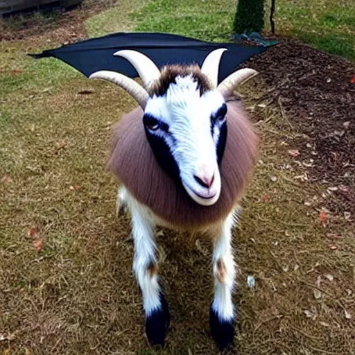 Prompt: a goat costume, craigslist photo