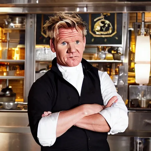 Prompt: Gordon Ramsay plays Sherlock Holms