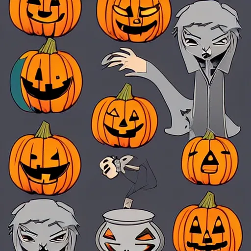 Image similar to 2d halloween decoration designs in the style of beistle, trending on artstation, trending on deviantart