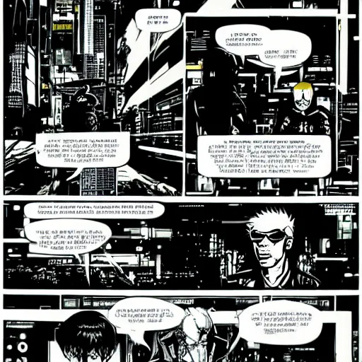 Prompt: Cyberpunk dude, Laurie Greasley