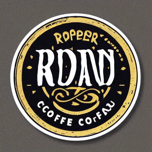 Prompt: logo sign elden ring rani coffee