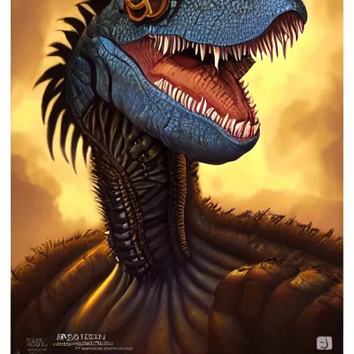 Prompt: Lofi steamPunk portrait tyrannosaurs rex Pixar style by Tristan Eaton Stanley Artgerm and Tom Bagshaw