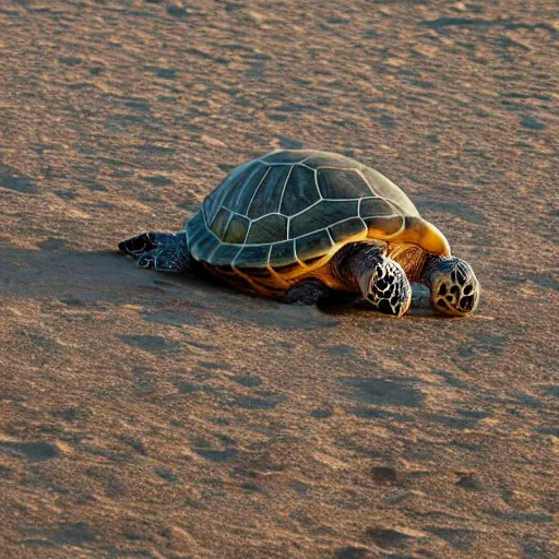 Image similar to gigantic turtle roaming the earth