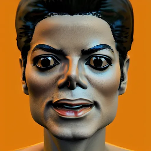 Image similar to a 3 d figure michael jackson's face in the style of leticia gillett, lucid dream series, cinematic, hyper - realistic, very detailed, ray tracing, 8 k resolution, long - shot, sharp focus, low angle, 8 5 mm photograph, wide lens