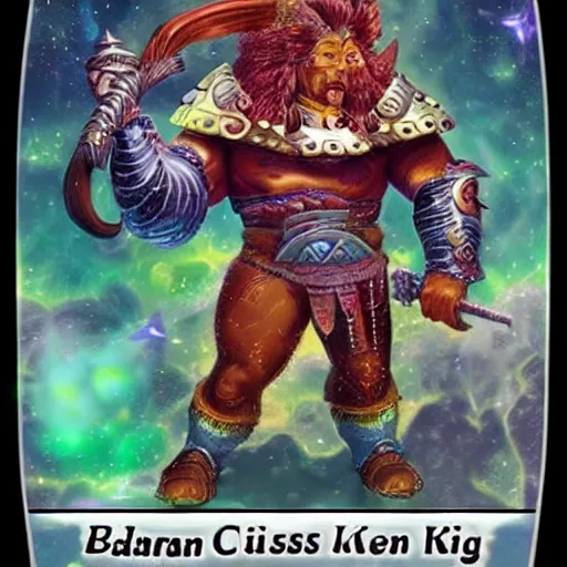 Image similar to barbarian old cosmic king