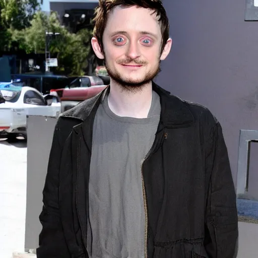 Prompt: elijah wood turned to black man