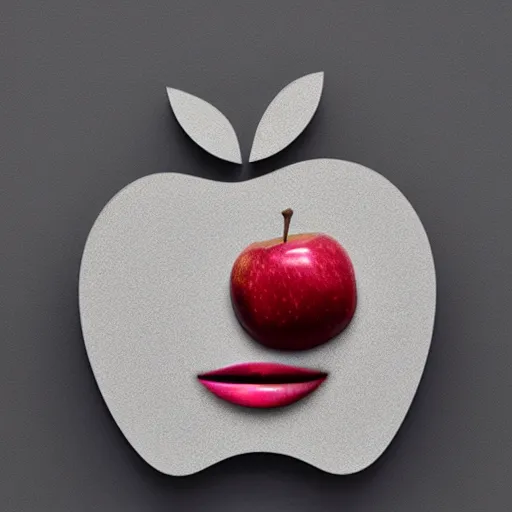 Image similar to an apple with tim cooks face