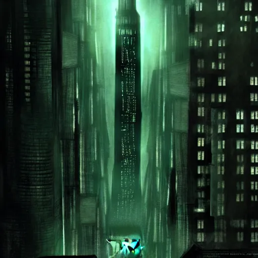 Prompt: fantastic poster of the movie: Dark City by sci-fi, concept art, awarded, fullly detailed, soft lighting, sharp focus,illustration, 8K Resolution HD, High quality image