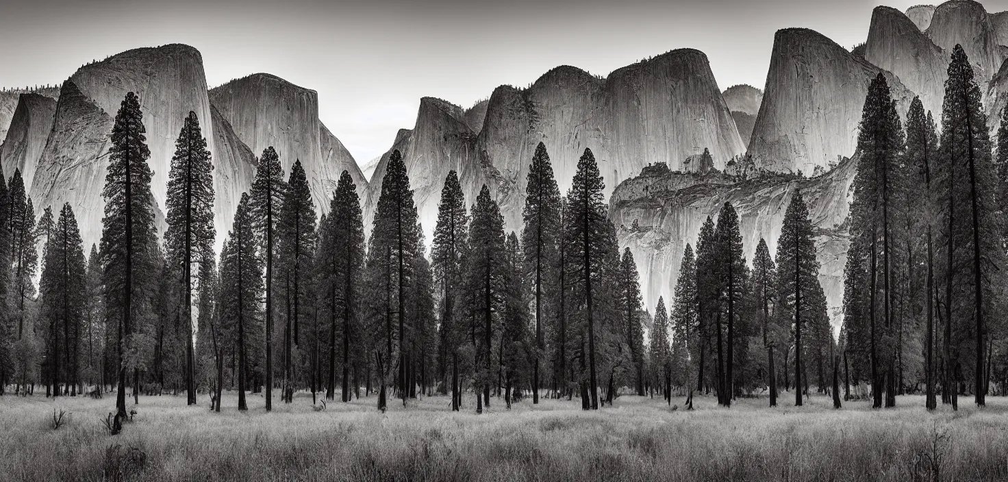 Image similar to amazing landscape photo of yosemite by john muir, award winning, beautiful dramatic lighting