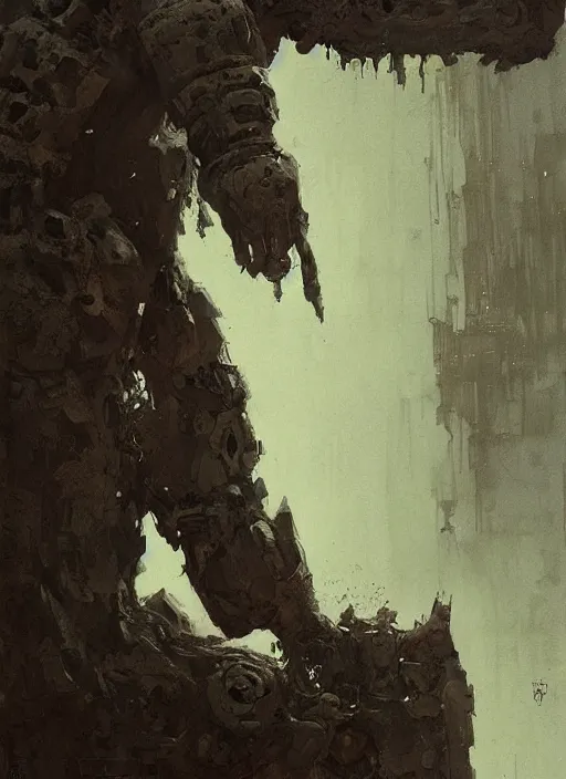 Image similar to stone golem, intricate, elegant, highly detailed, john park, frazetta, sparth, ruan jia, jeffrey catherine jones