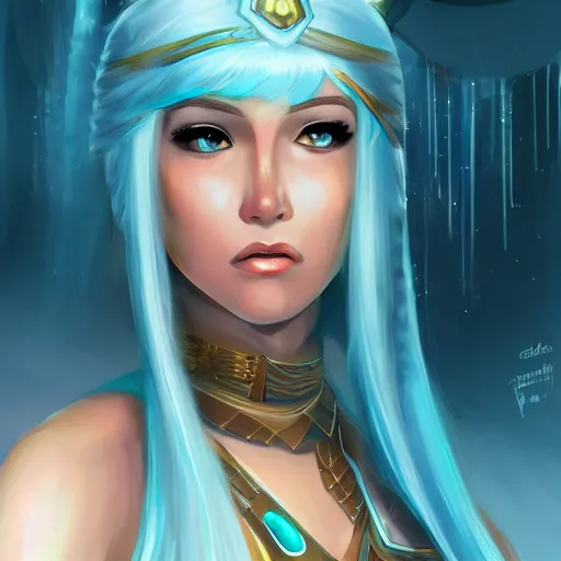 Image similar to Princess 'Kida' Kidagakash, Atlantis the lost empire, perfect face, concept art, unique features, trending on art station, digital painting, stunning details,