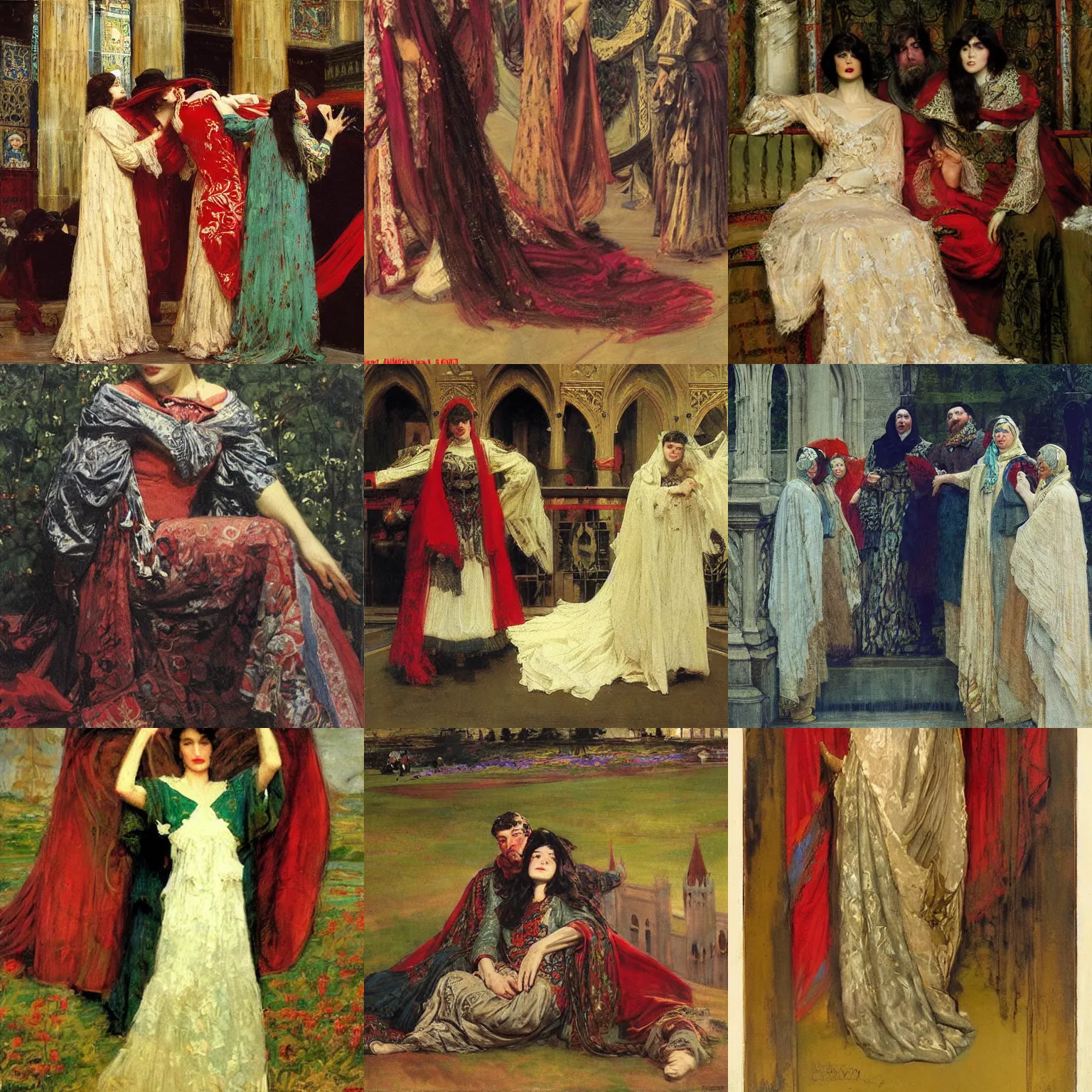 Prompt: an artwork by edwin austin abbey