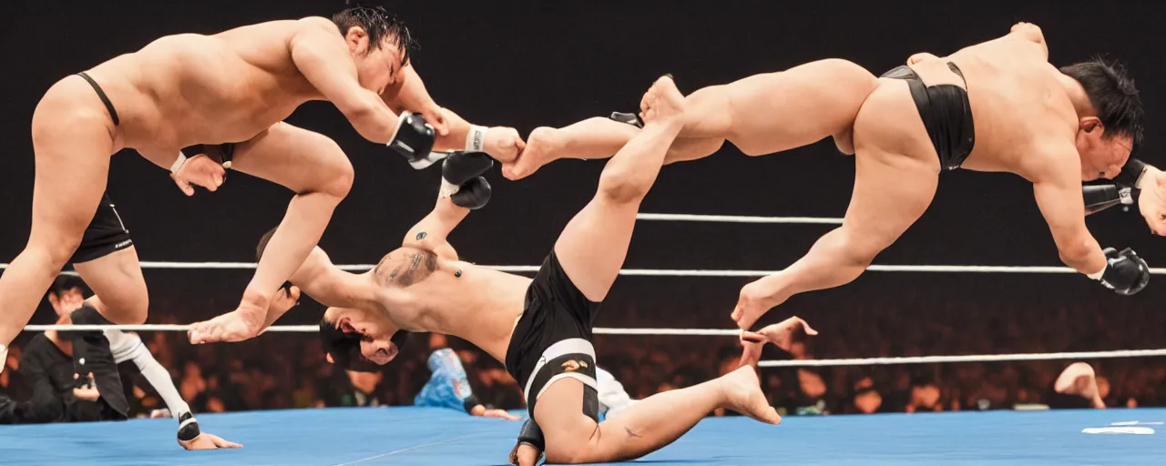 Prompt: Ryota Hama’s dropkick.